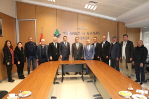 BAKAN YARDIMCISI VEYSEL TİRYAKİ’DEN ODAMIZA NEZAKET ZİYARETİ