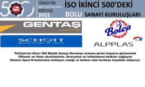 BAŞKAN ABDULLAH ALEMDAR İLİMİZDEN TÜRKİYE’NİN İKİNCİ 500 BÜYÜK SANAYİ KURULUŞLARI ARASINDA YER ALAN FİRMALARI KUTLADI