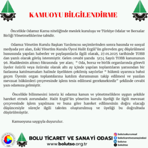 KAMUOYU BİLGİLENDİRME