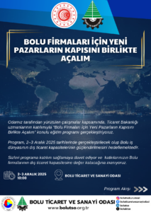 Bolu Firmaları İçin Yeni Pazarların Kapısı Aralandı