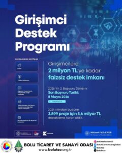 KOSGEB Girişimci Destek Programı İş Geliştirme Çağrısı 2026 yılı 2. dönem başvuruları başladı.