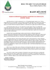 Başkan Alemdar’dan basın açıklaması