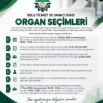 Bolu Ticaret ve Sanayi Odası Organ Seçimleri Duyuru İlanı